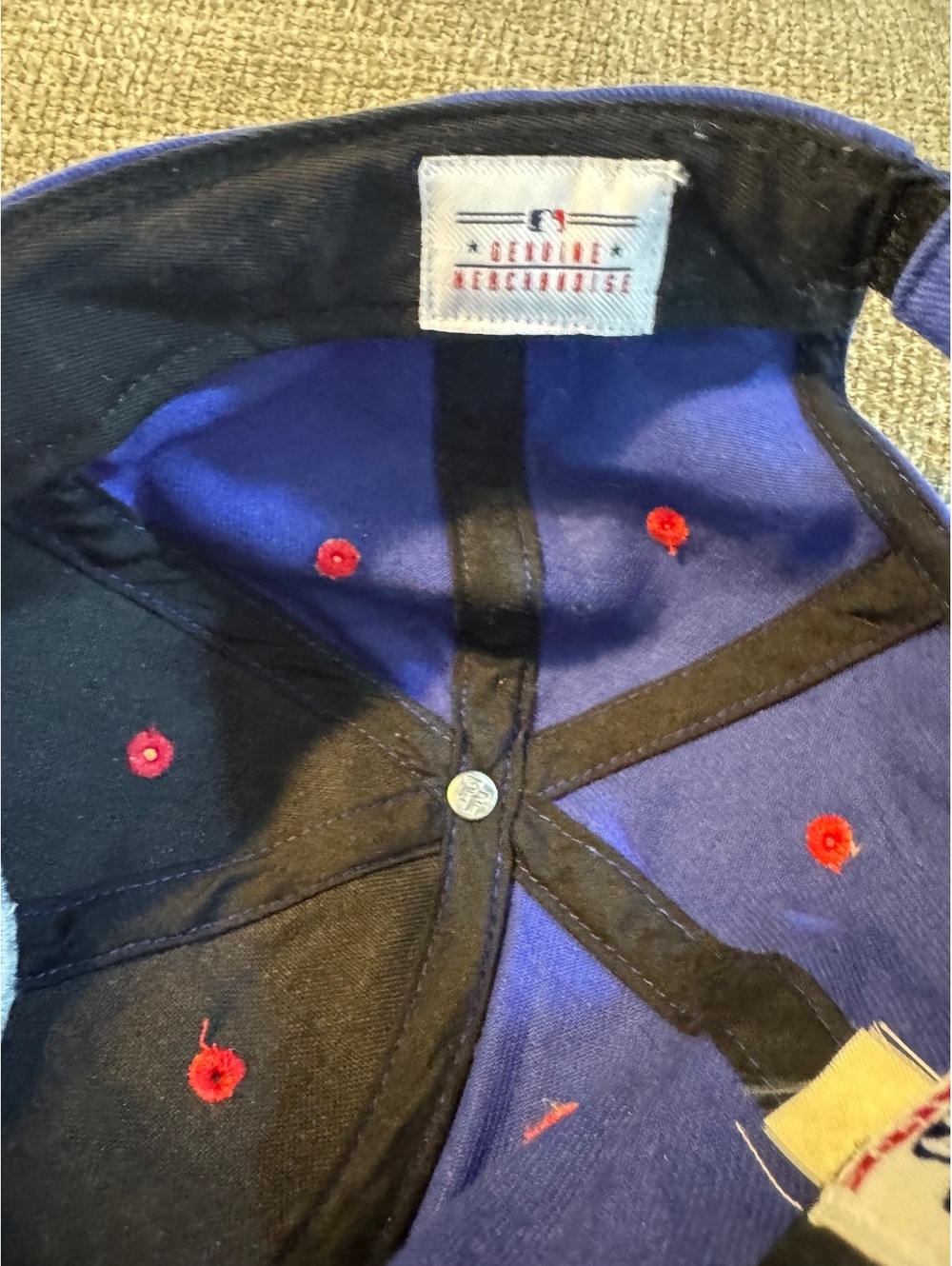Chicago Cubs Fan Favorite Adjustable Baseball Hat Cap Blue Red - Picture 11 of 11
